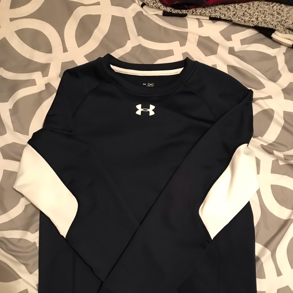 Navy & White Under Armour Cold Gear